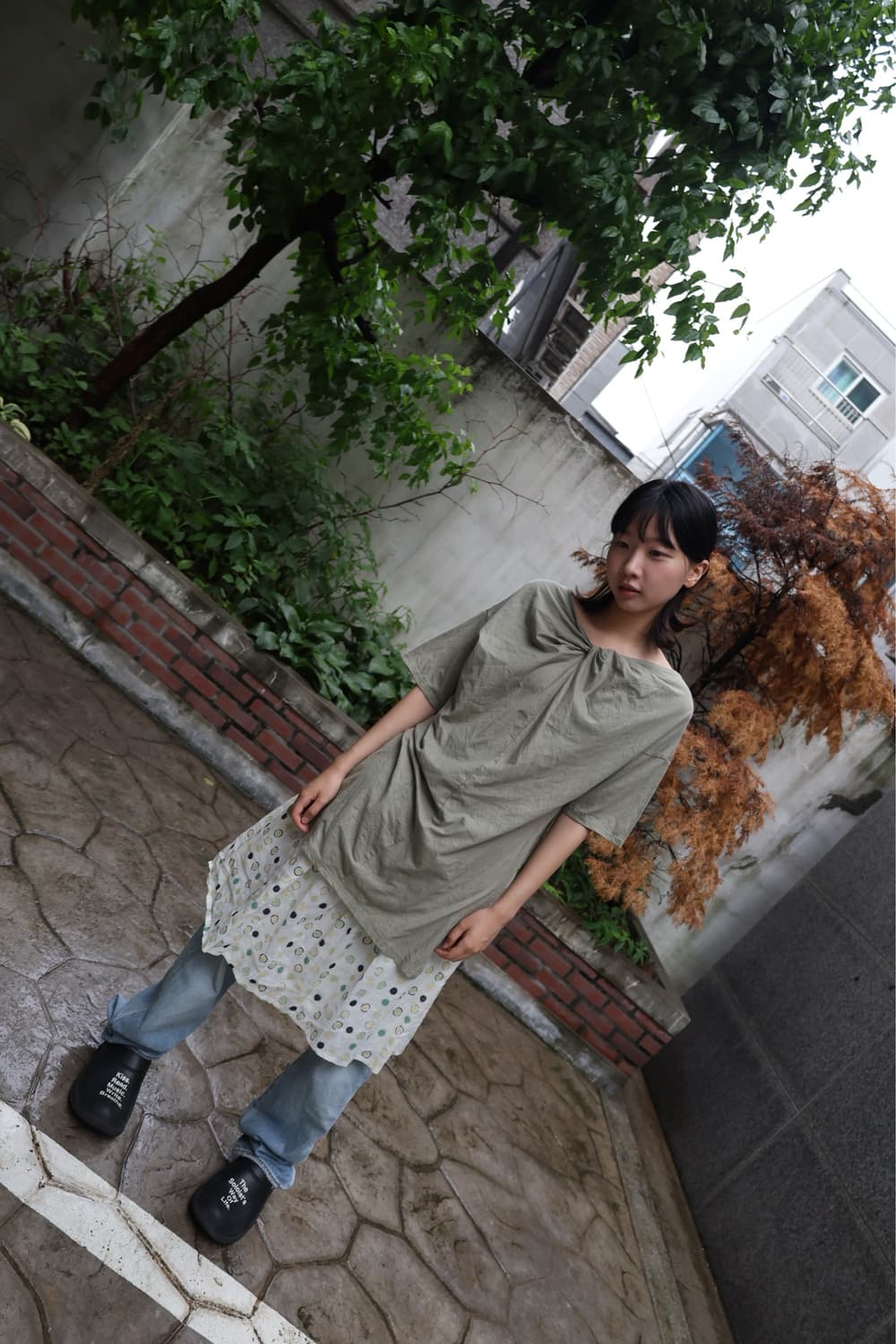 moss twisted top (khaki) 상품이미지4