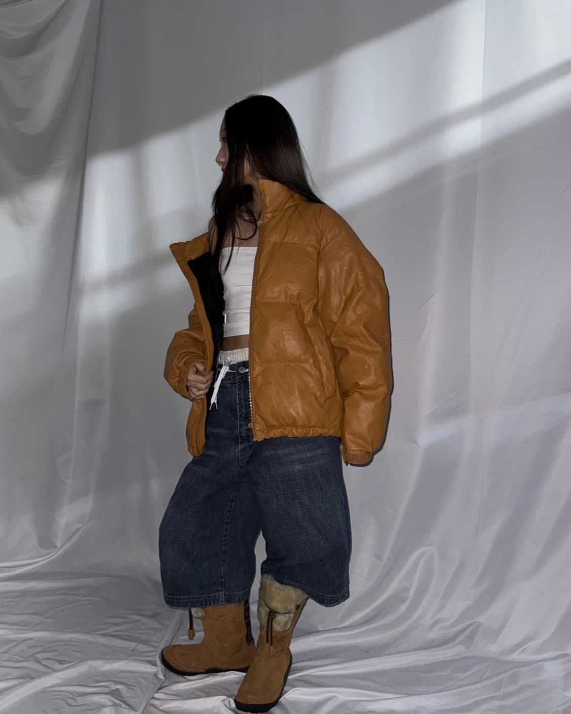 GU 레더 패딩 상품이미지2