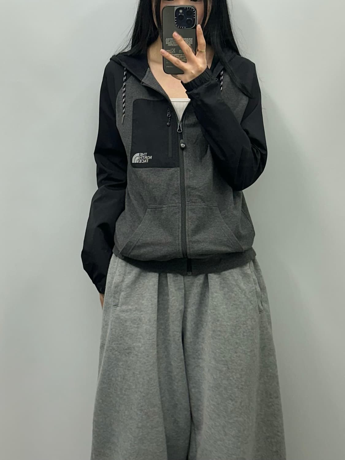 노스페이스 나그랑 배색 후드집업 상품이미지1