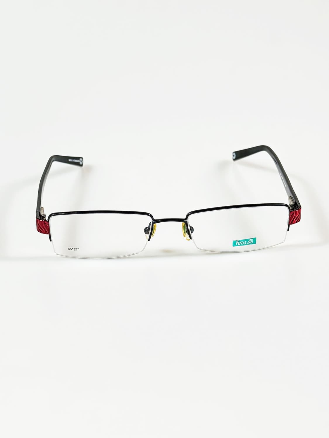 90s FUTIS 반무테 스퀘어 메탈 빈티지 안경 상품이미지1