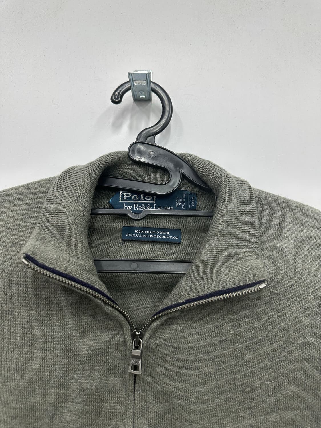 폴로 그레이 니트 반집업  상품이미지2