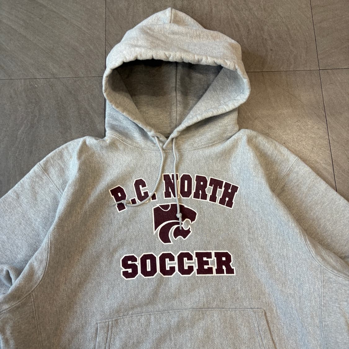 00년대 생산 챔피온 리버스위브 그레이 후드  상품이미지2