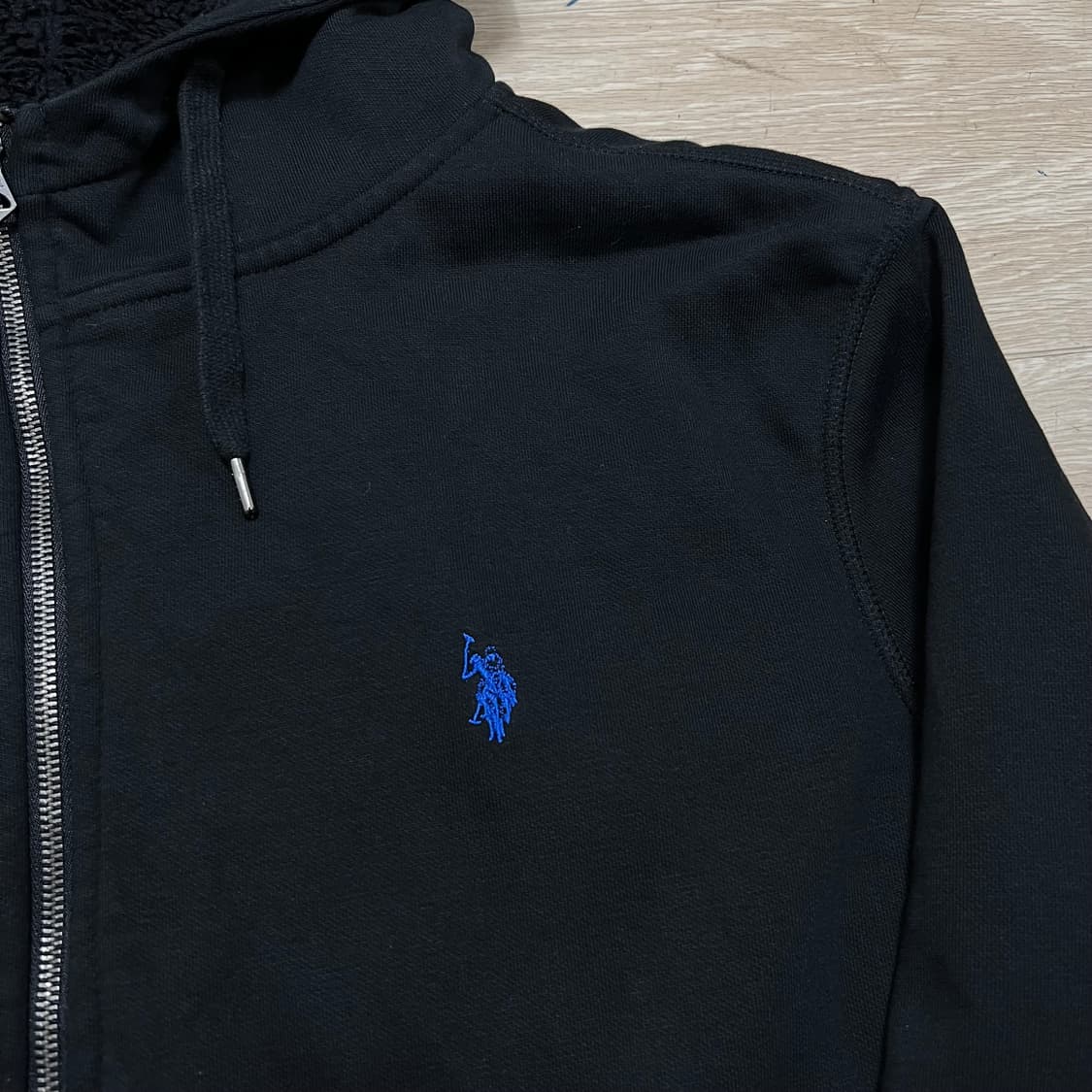 US 폴로 아센 퍼안감 스몰포니 후드집업 [블랙] 2XL/110 상품이미지4