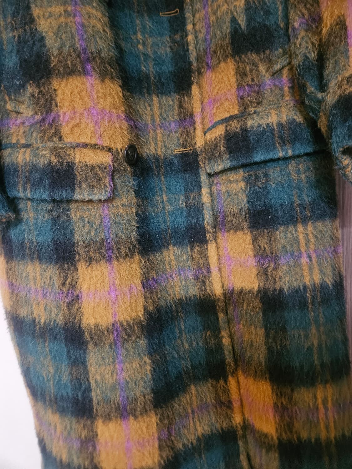 앤더슨벨 체크 롱코트 상품이미지2