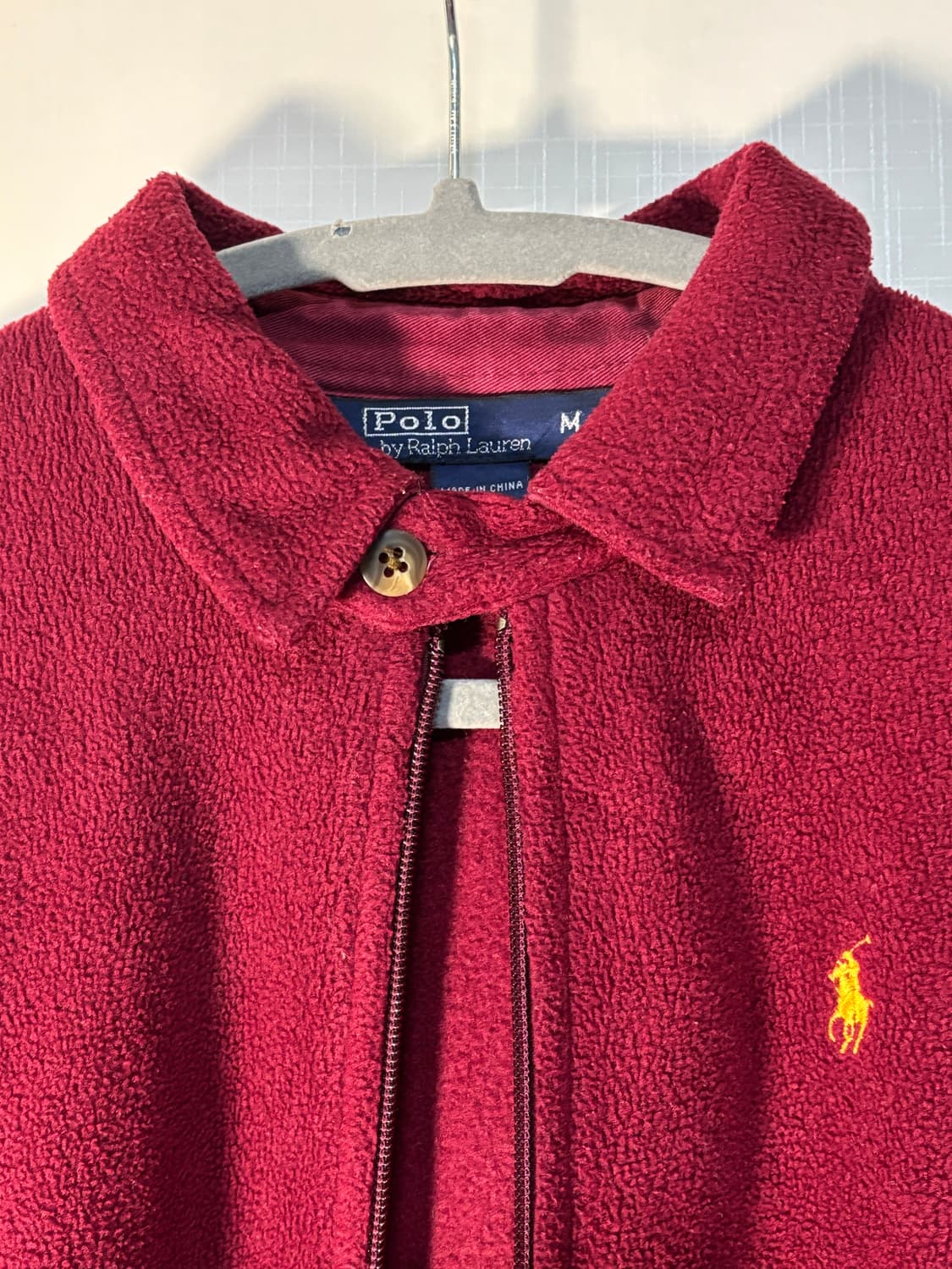 POLO 폴로 플리스 드리즐러 스윙탑 자켓 레드 빈티지 상품이미지5