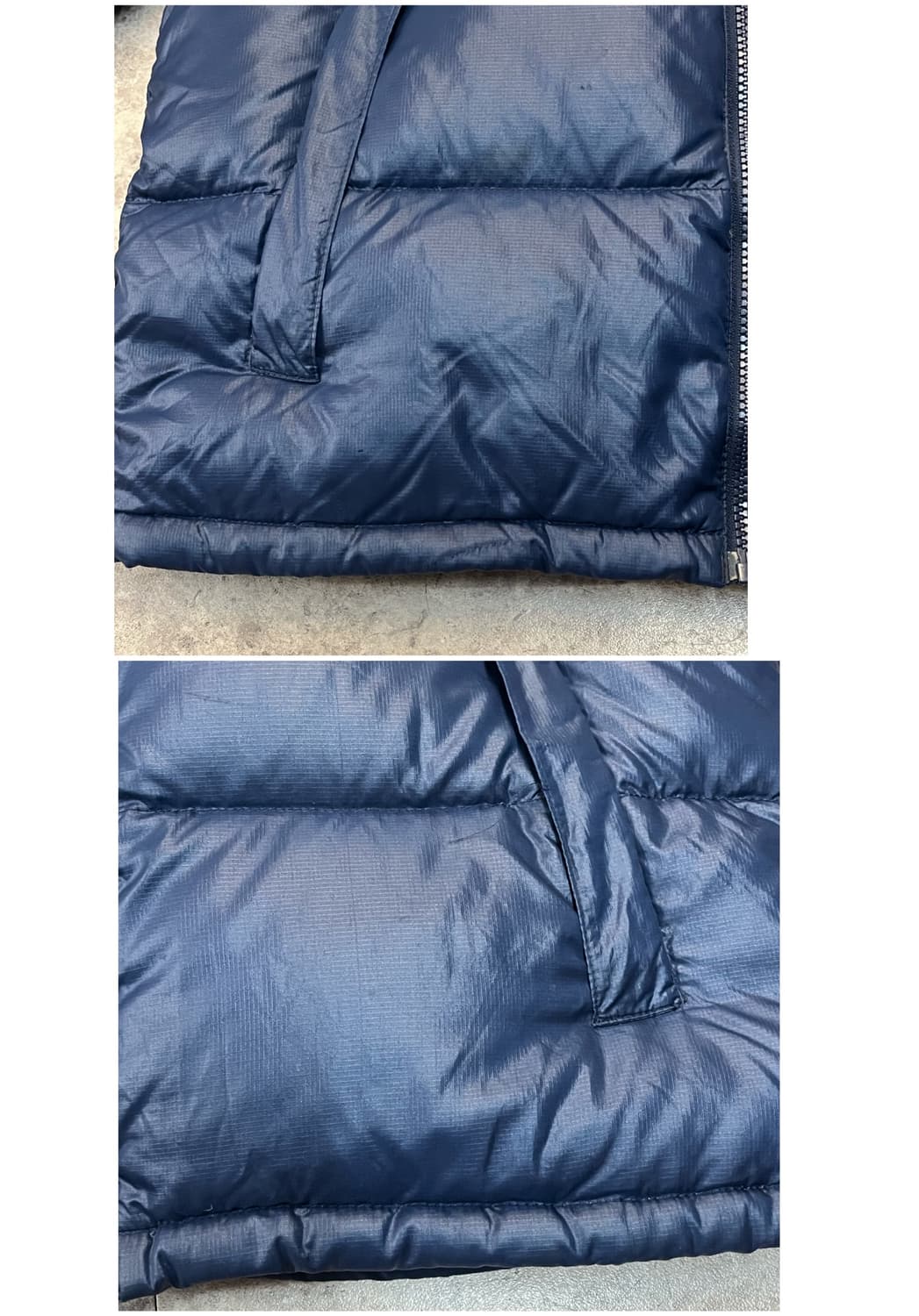 노스페이스 눕시 700 패딩 네이비 S #csz1948 상품이미지6