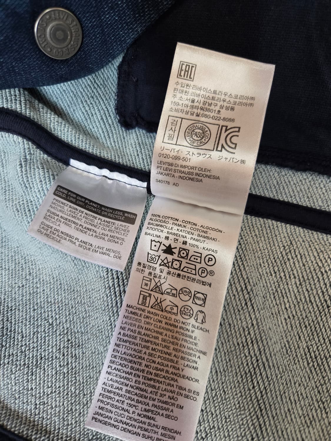 리바이스 여성 코튼 진청 트러커 자켓 상품이미지9