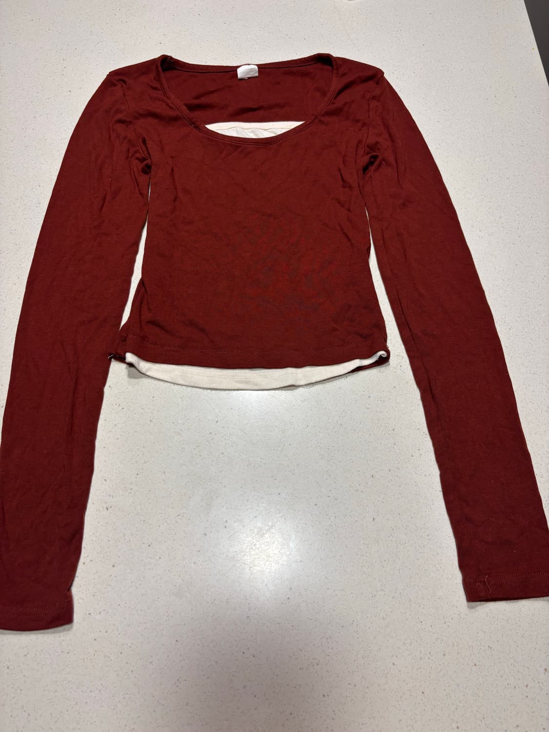 HANDAIWEI 크롭 긴팔 티셔츠 M 상품이미지1