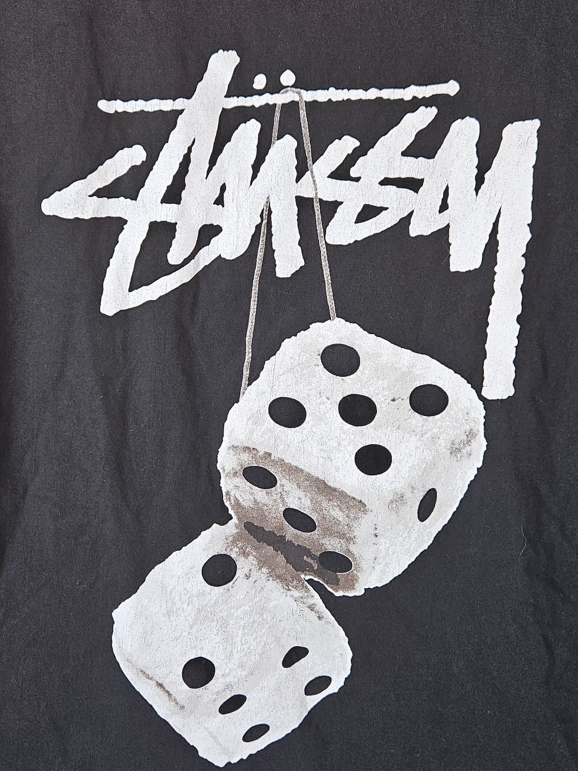 스투시 퍼지 다이스 반팔 티셔츠 블랙 S 정품 상품이미지2