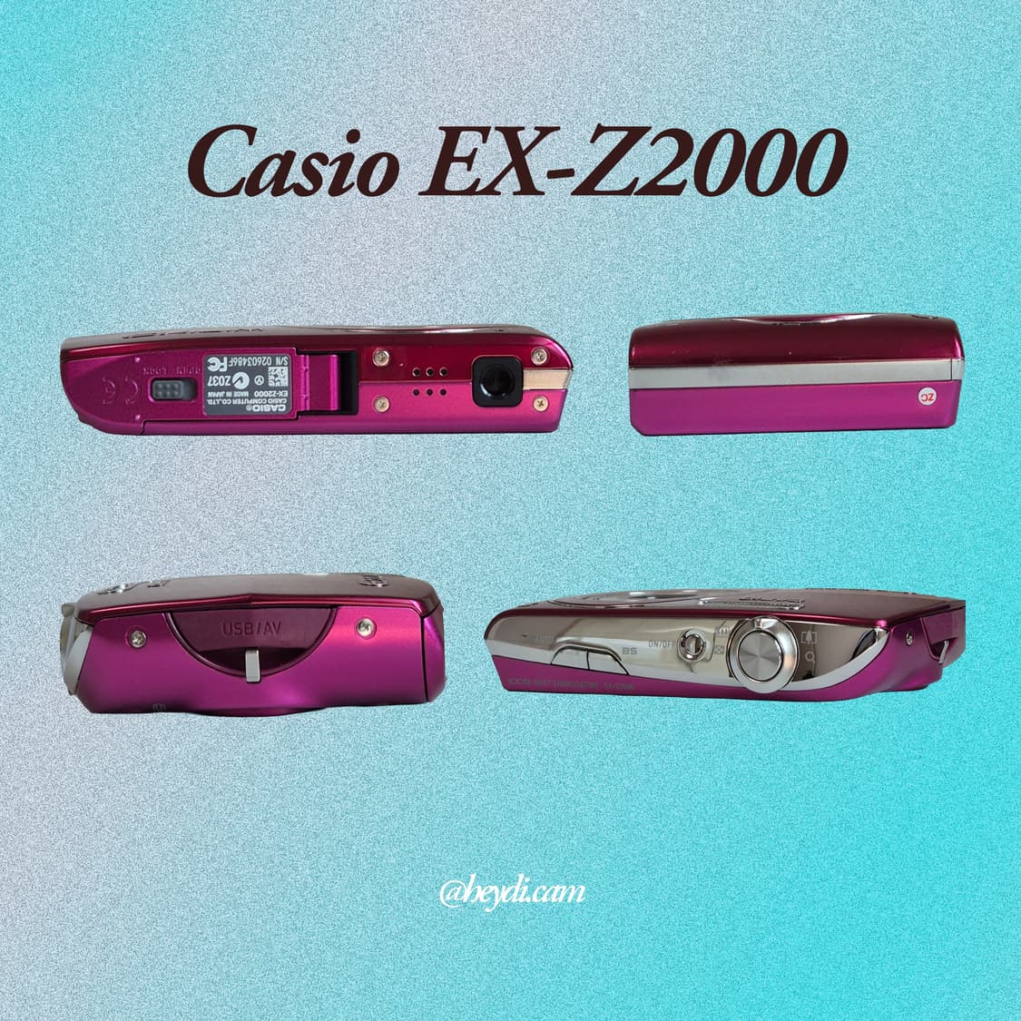 미품급) (로제, 모카, 아일릿) 카시오 엑슬림 z2000 로즈핑크 상품이미지2