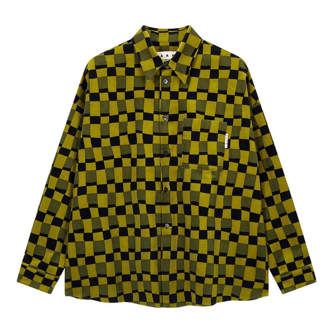 마르니 코듀로이 체크 셔츠 46 상품이미지1