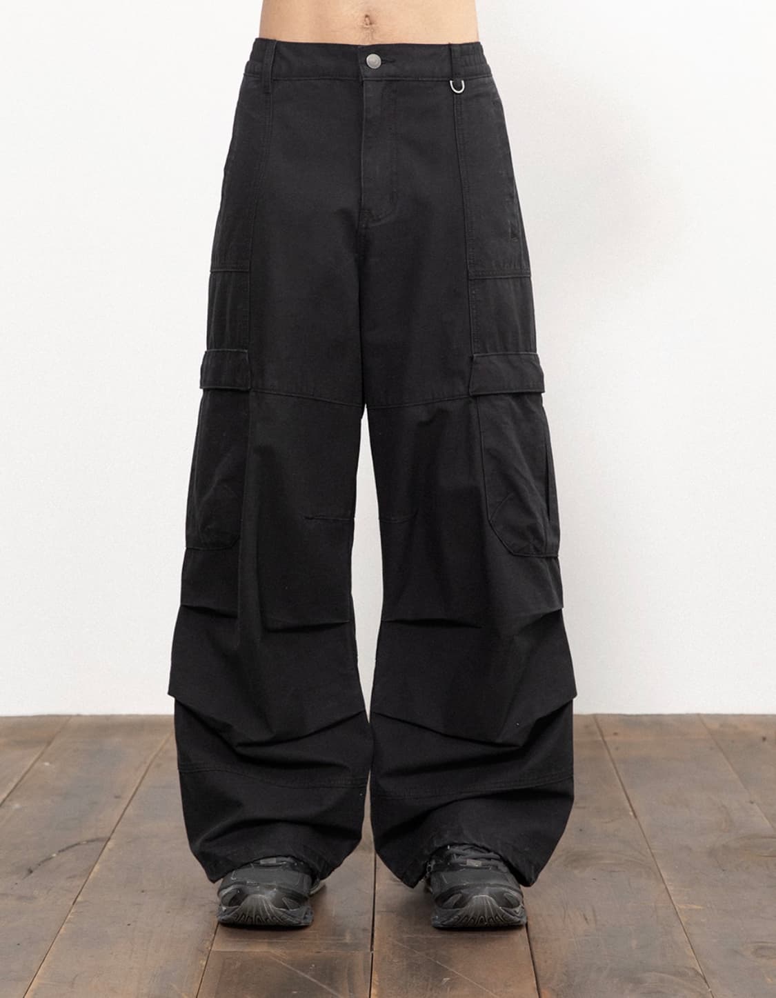 [2] 비긴202 모듈러 카고 팬츠 - 블랙 상품이미지4