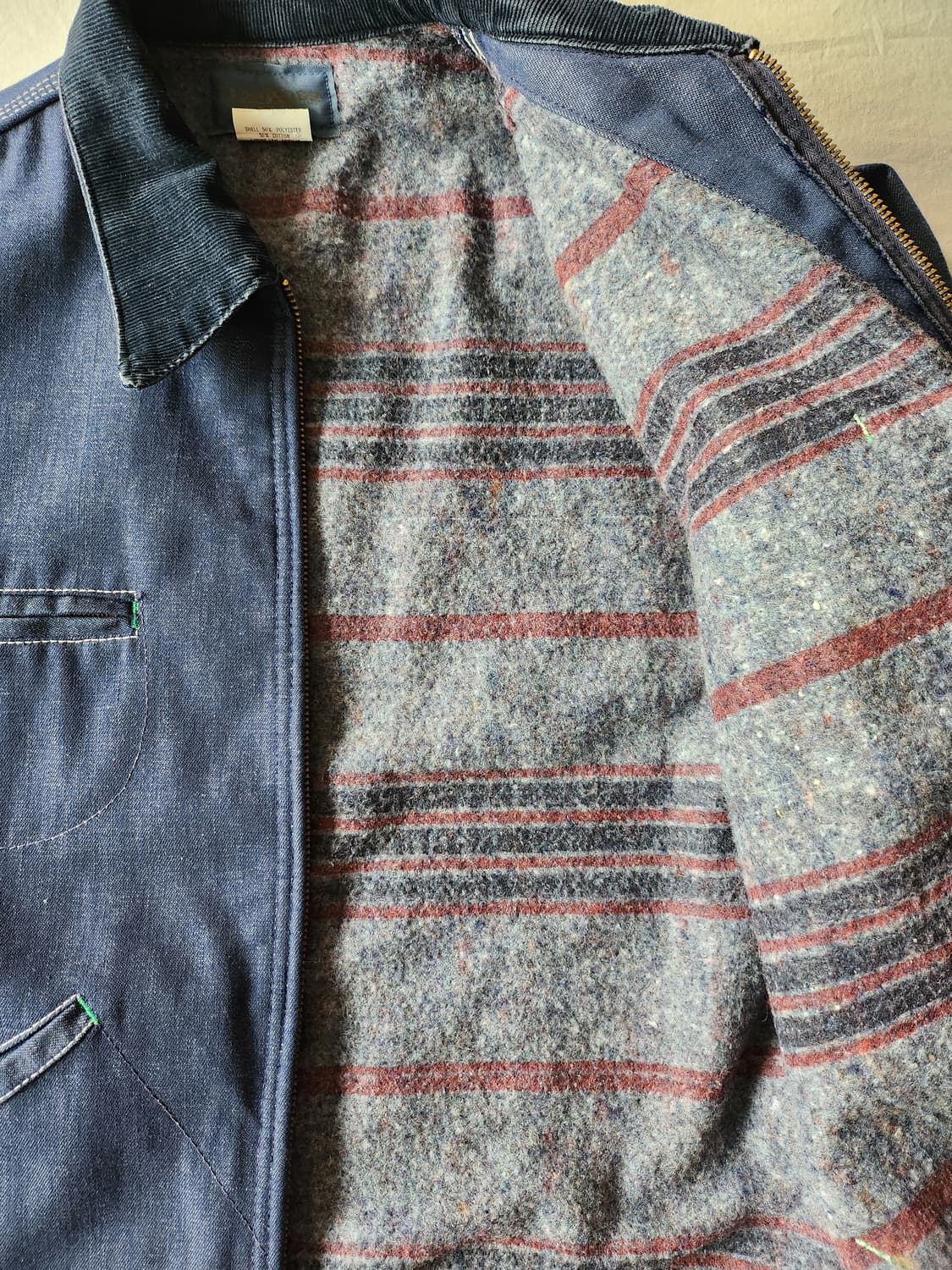 70s Oshkosh B'gosh lined denim jacket 상품이미지4