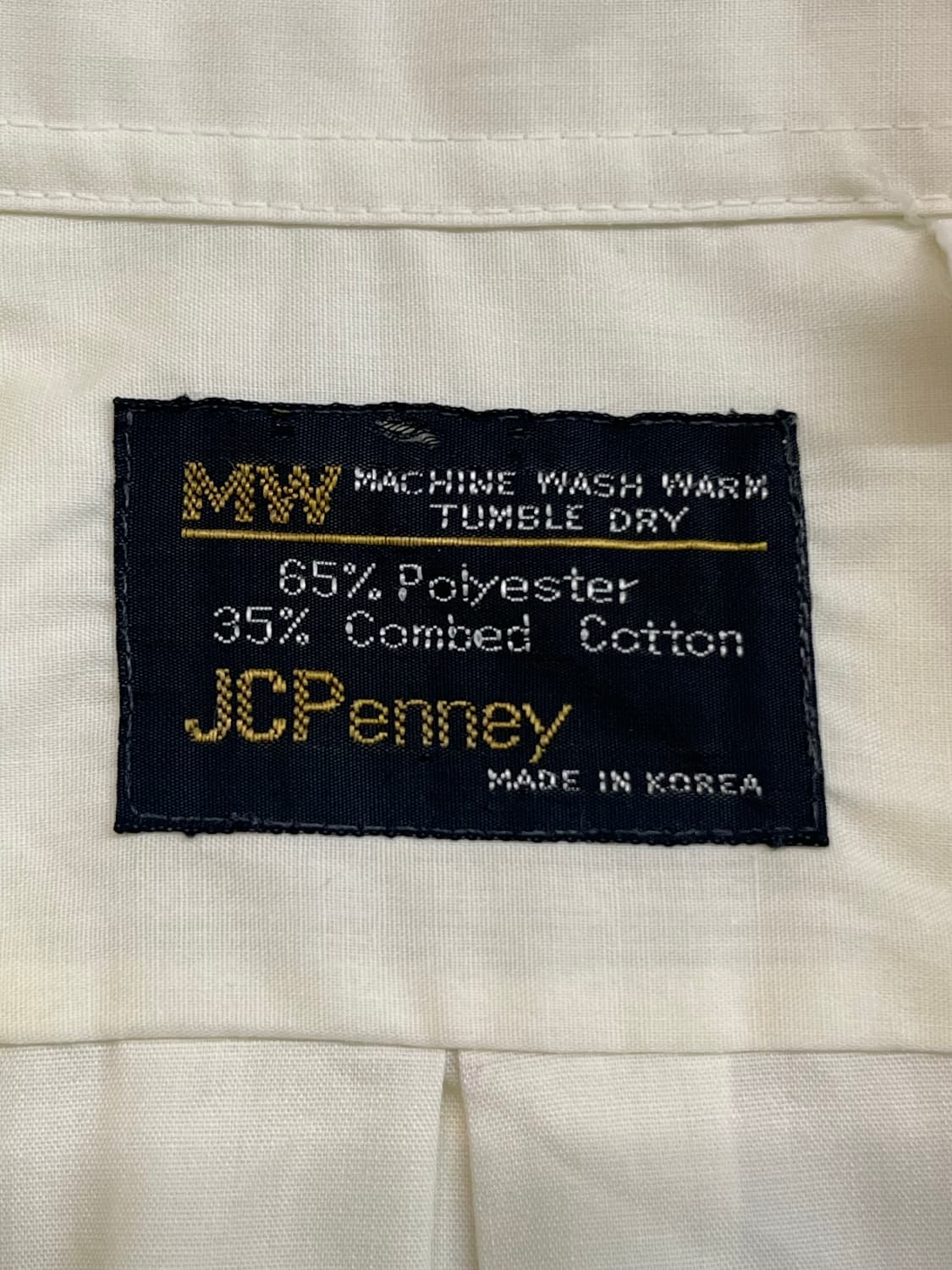 빈티지 70's JC penney 레몬 하프 드레스 셔츠 상품이미지4