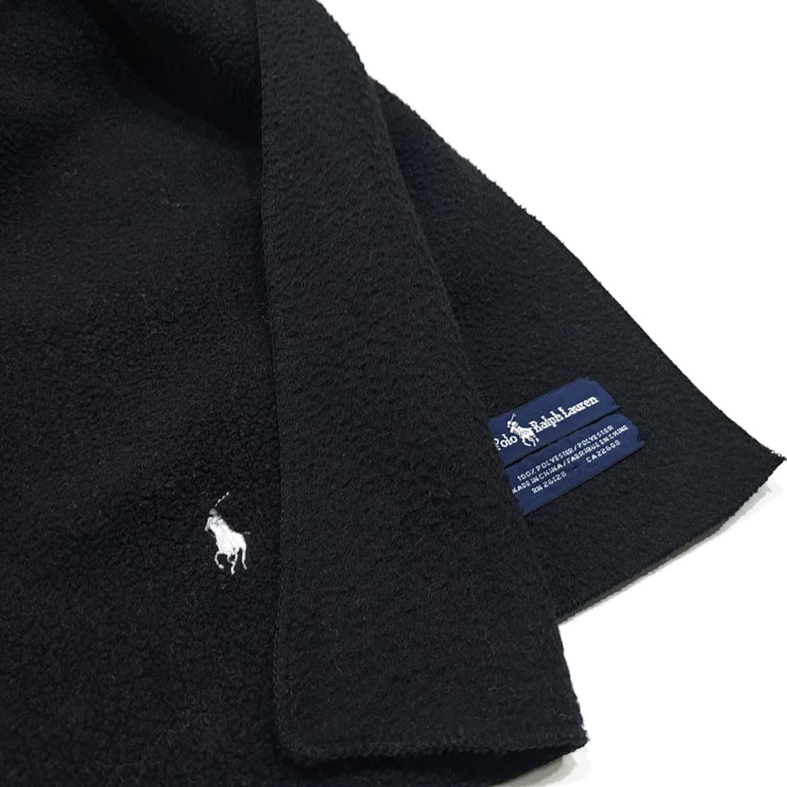 MX610 폴로 90s 후리스 화이트포니 블랙 머플러 목도리 상품이미지4