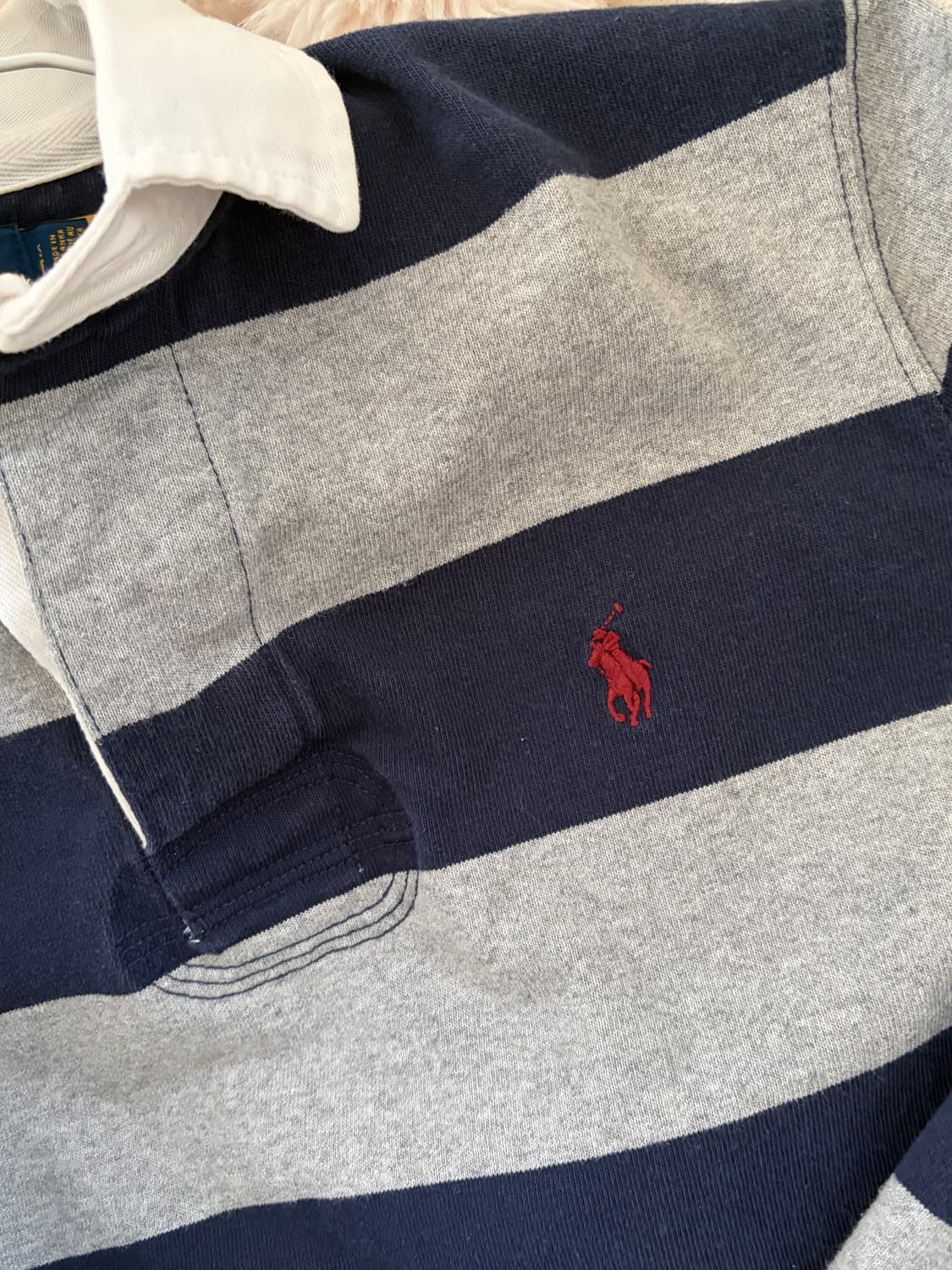 폴로 네이비 스트라이프 카라 티 상품이미지2