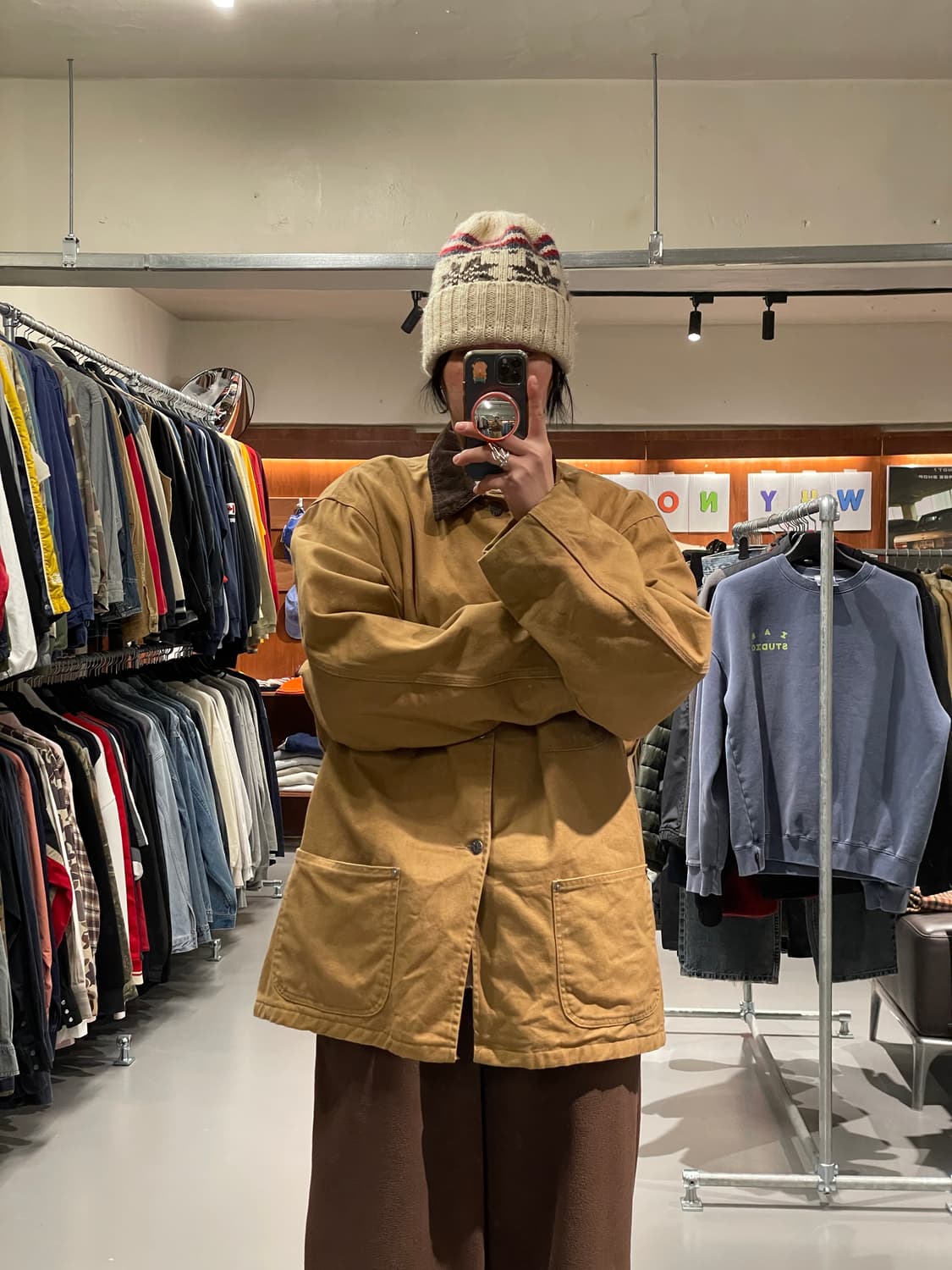 빈티지 4포켓 블랭킷 초어 자켓   상품이미지2