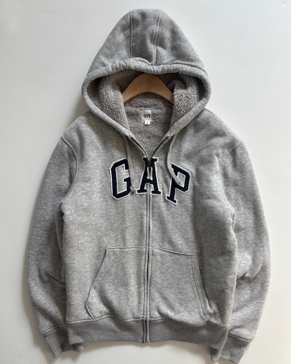 Gap 갭 로고 그레이컬러 울프죠 후드집업 상품이미지1