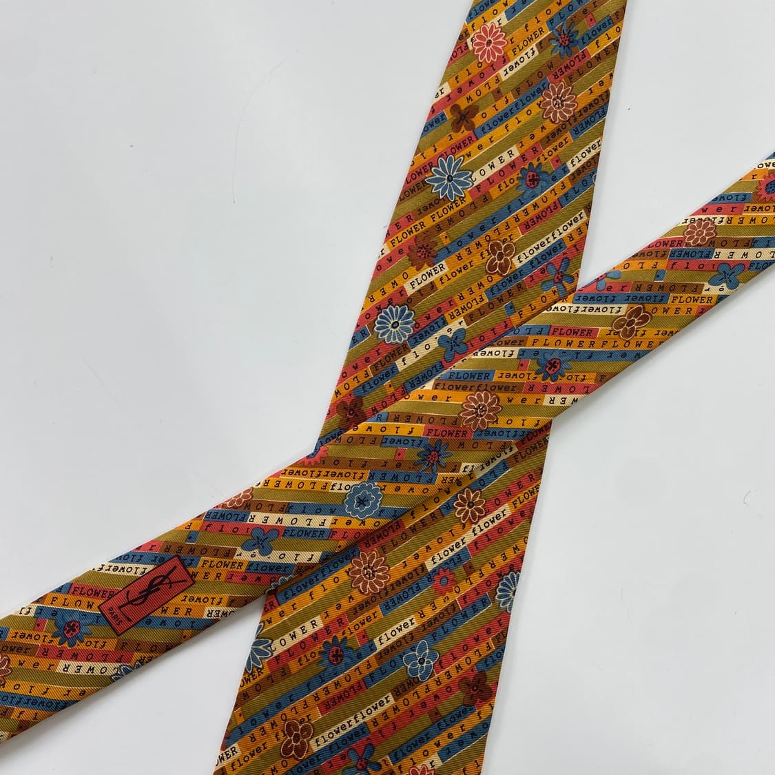 입생로랑(YSL) 플라워 명품 정품 넥타이 상품이미지4