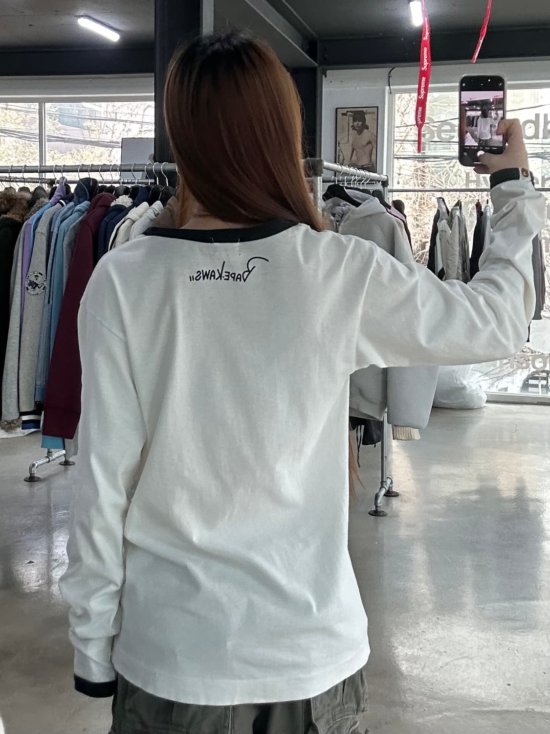 베이프x카우스 롱슬리브 링거티  상품이미지2