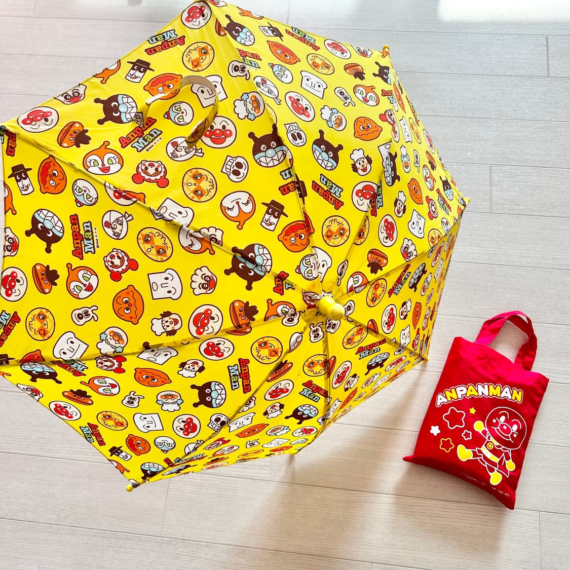 호빵맨 일본 정품 키즈 우산 우비 세트 상품이미지2