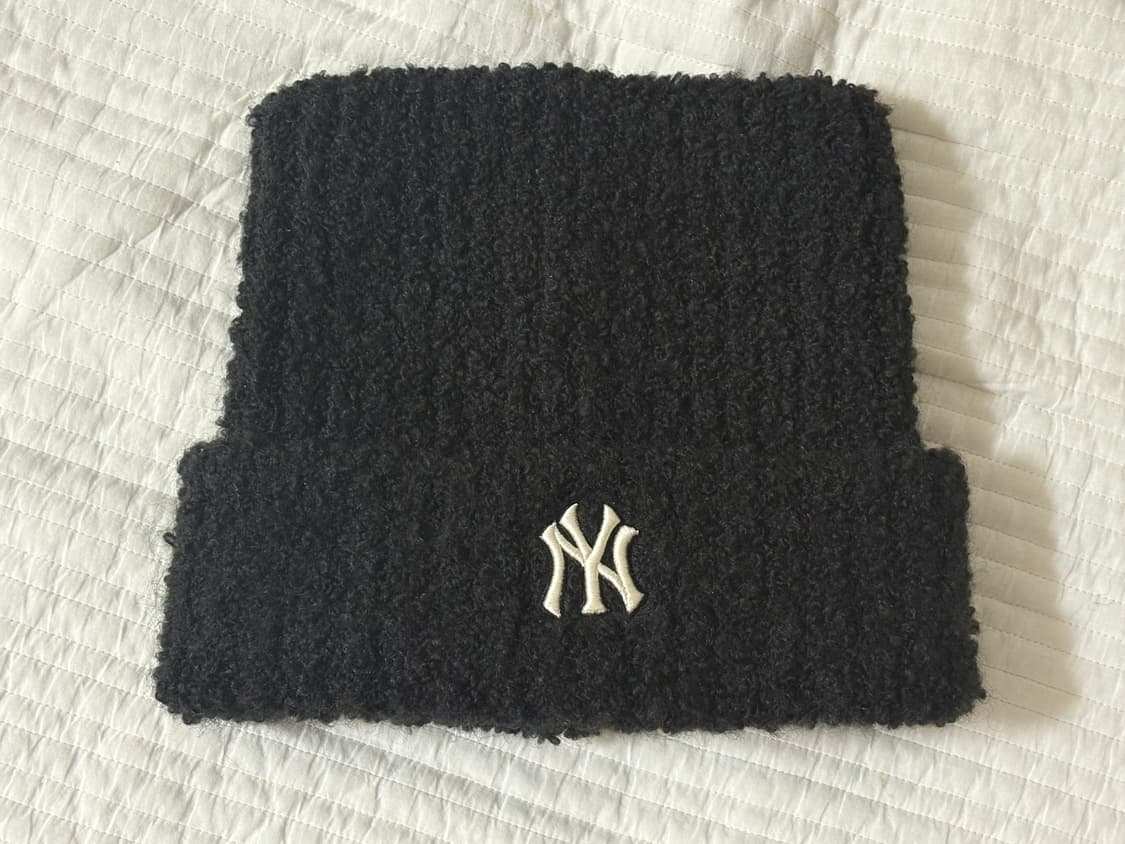 Mlb 카리나 플러시 미야옹 비니 블랙 상품이미지2