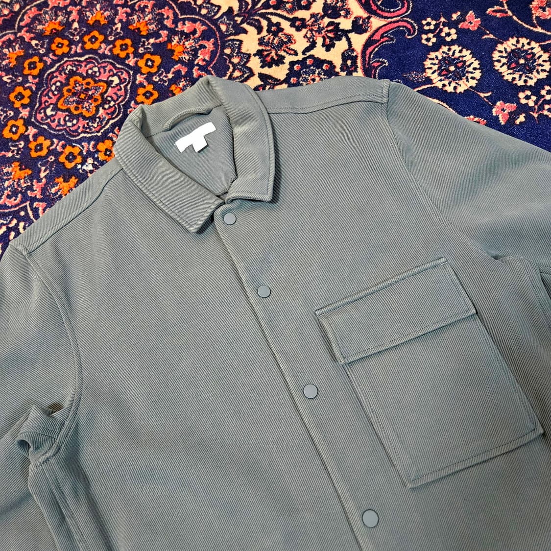 코스(COS) 코튼 트윌 미니널 카라넥 자켓 M size 상품이미지2