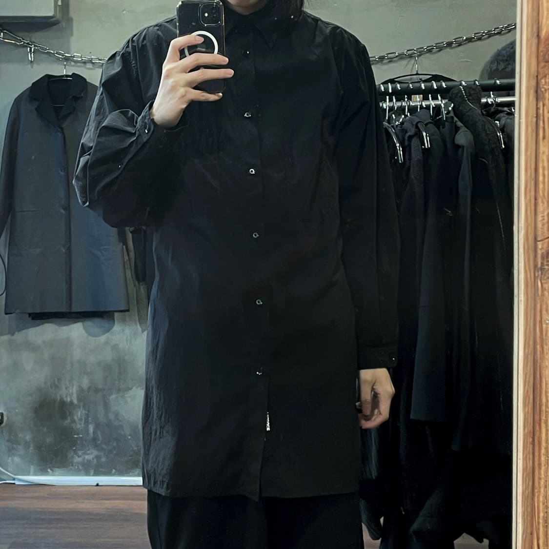 19ss 요지 야마모토 뿌르 옴므 롱 셔츠 상품이미지2