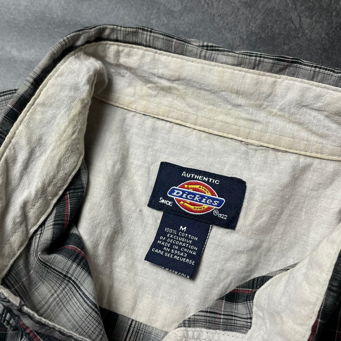 DICKIES 디키즈 빈티지 체크 반팔 워크 셔츠 A00930 상품이미지10