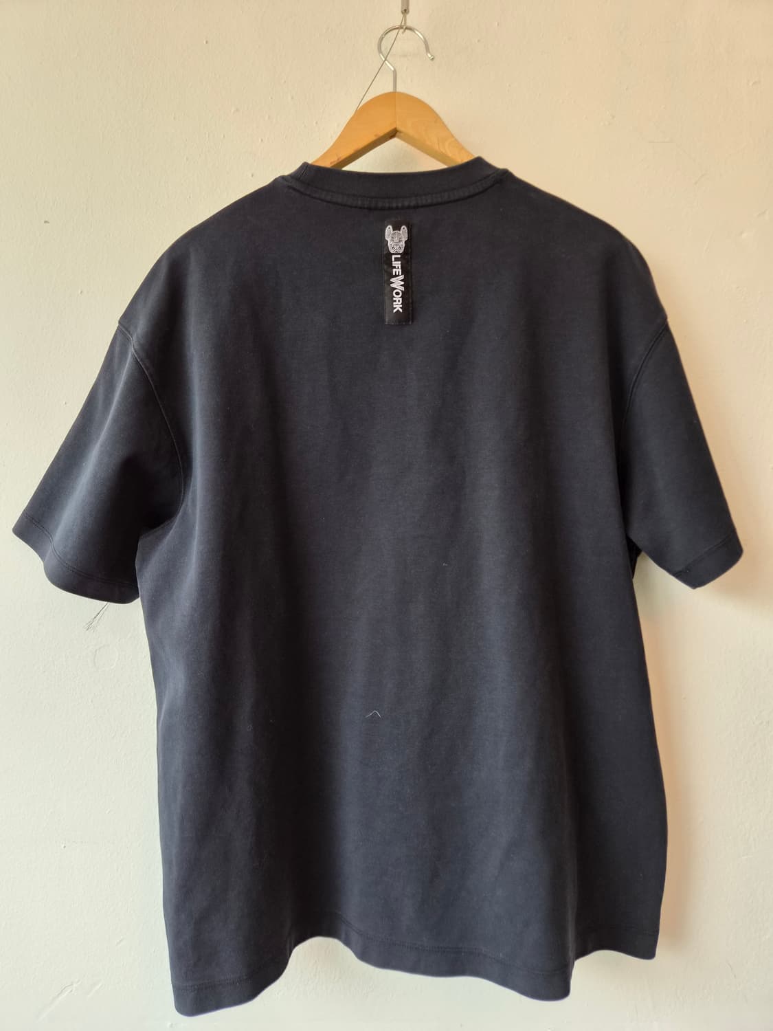 라이프워크 남성 블랙라운드반팔티셔츠 L사이즈 상품이미지3