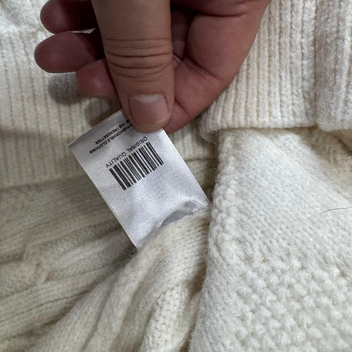 굿라이프웍스 케이블 니트 집업 상품이미지5