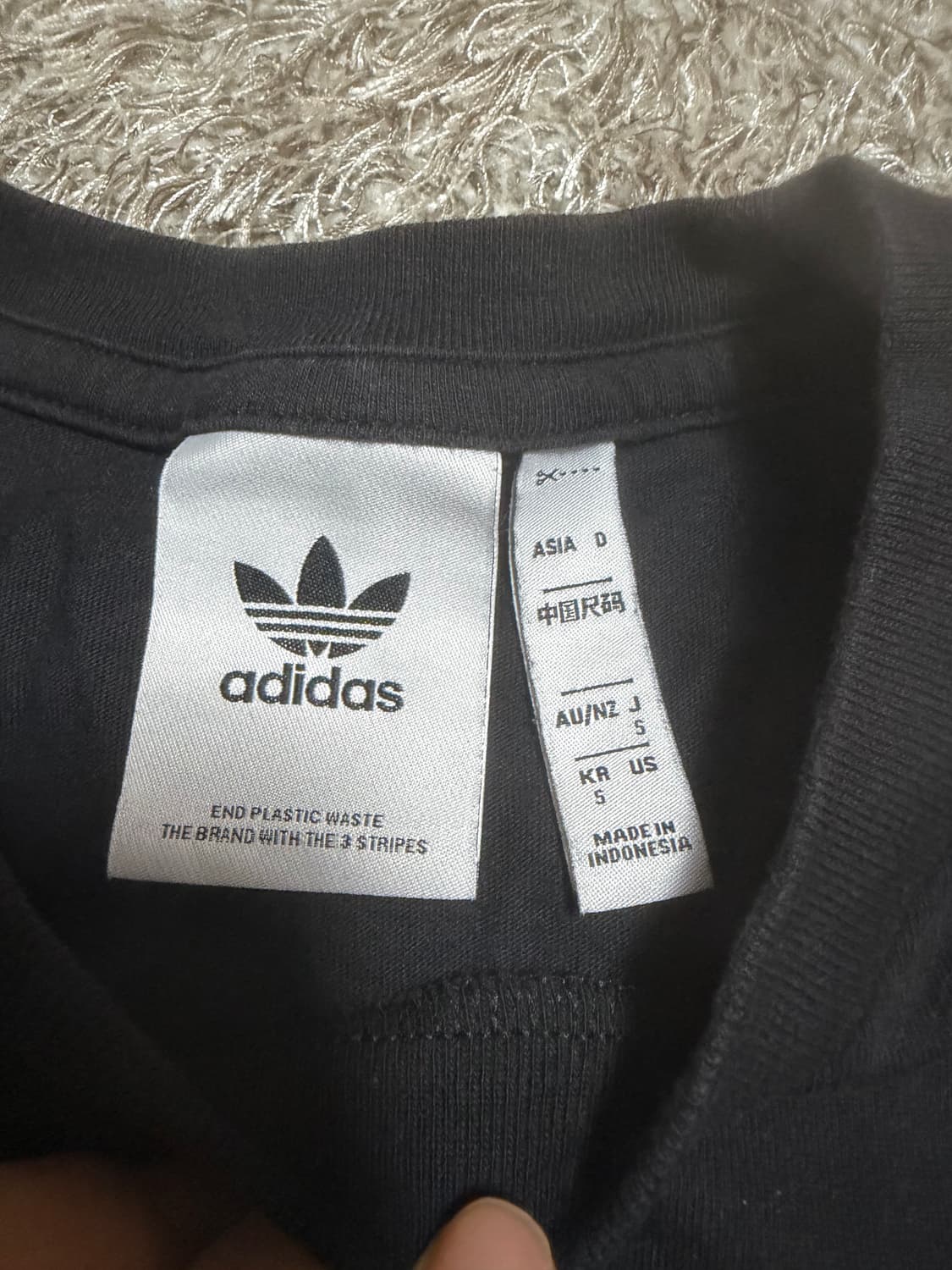 [S] 아디다스 에센셜 반팔티 블랙 상품이미지3