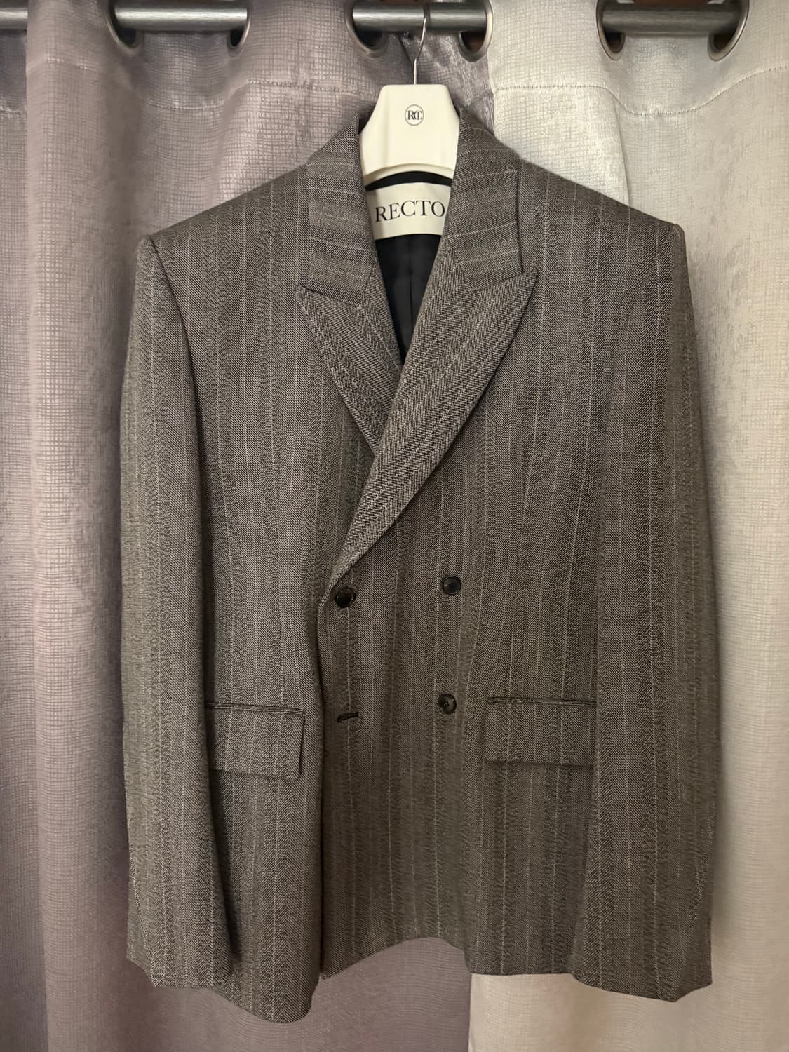 렉토 헤링본 블레이저 m 상품이미지1