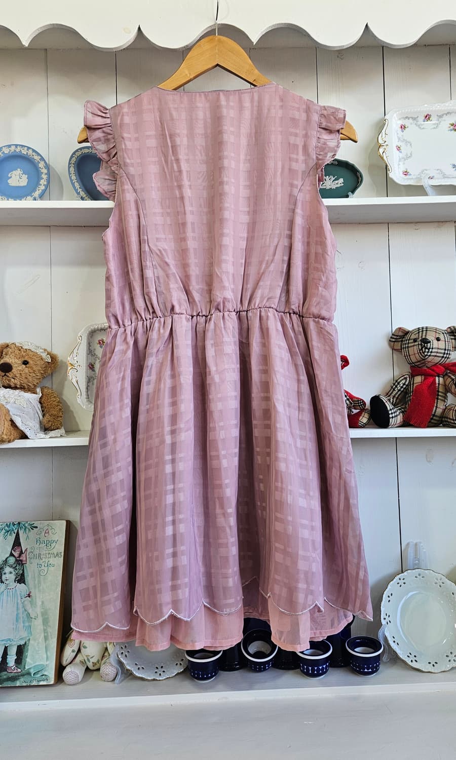 엑시즈팜(Axes Femme) 레이스 리본 셔링 원피스 상품이미지6