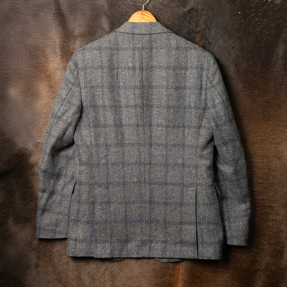 [52] 맨온더분 윈도우페인 체크 블레이져 그레이  상품이미지6