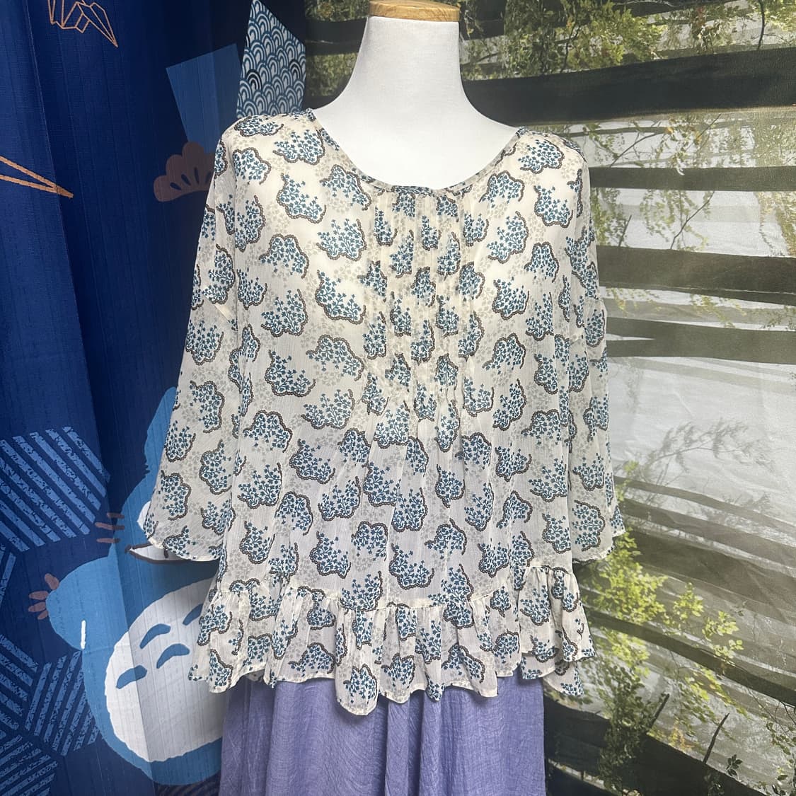 빈티지 안나수이 유니클로 콜라보 블라우스 상품이미지3