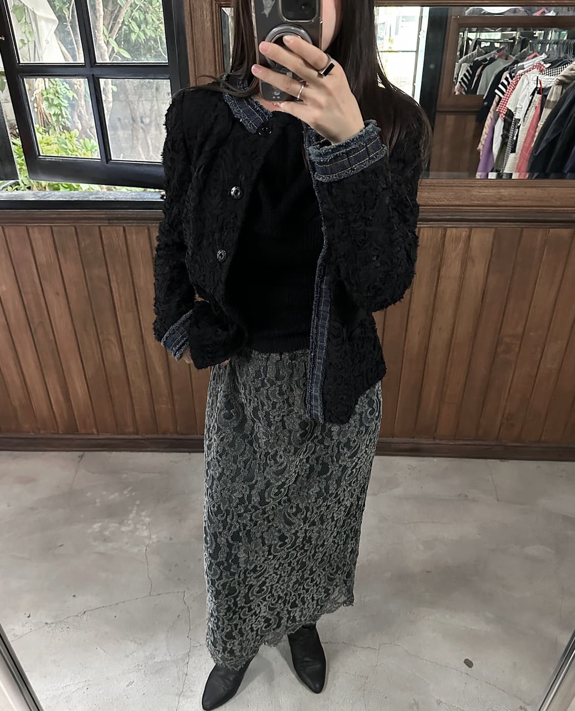 DOLCE&GABBANA denim point lace jacket 상품이미지2