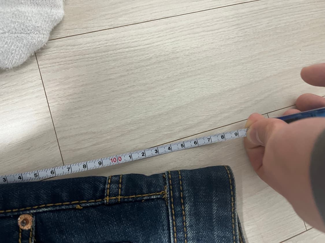 리바이스 다크워싱 레귤러 일자 데님 (32-33 / 총장 109) 상품이미지8