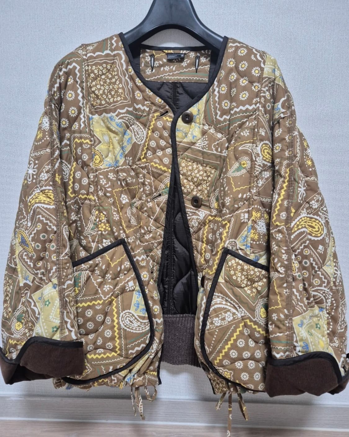 Beaker 비이커 오리지널 리버시블 패턴 퀼팅 패딩 점퍼  상품이미지4