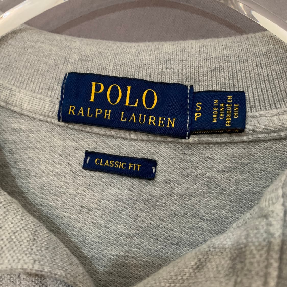 S 폴로랄프로렌 클래식핏 그레이 PK 반팔 카라티 상품이미지4