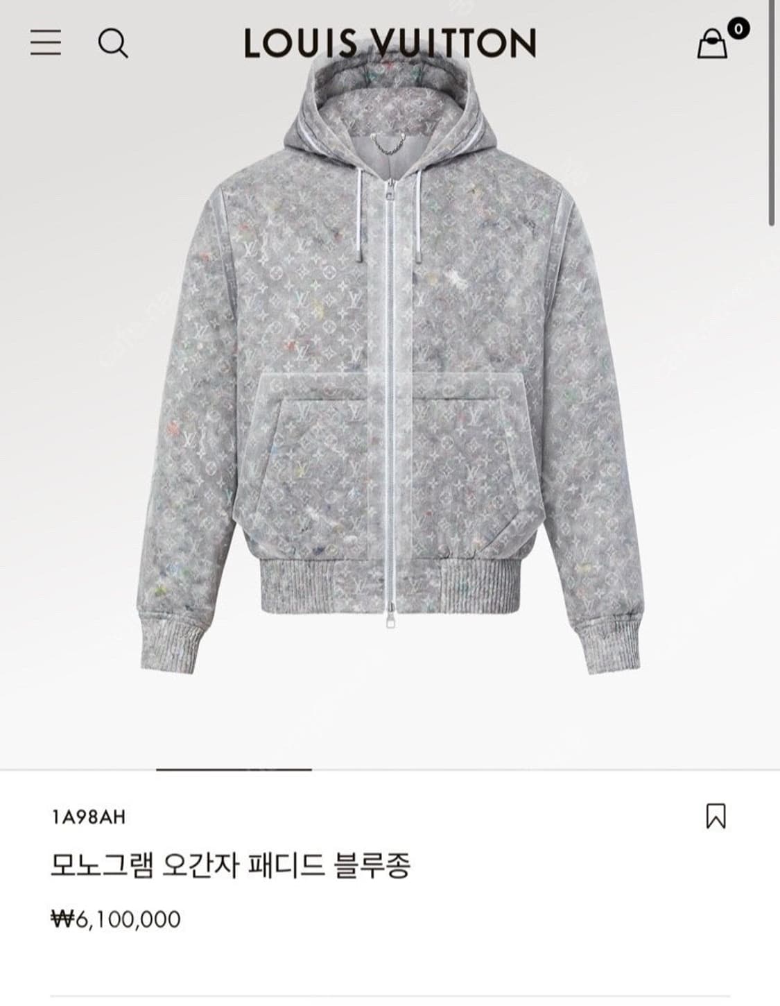 루이비통 오간자 패딩 자켓 상품이미지10