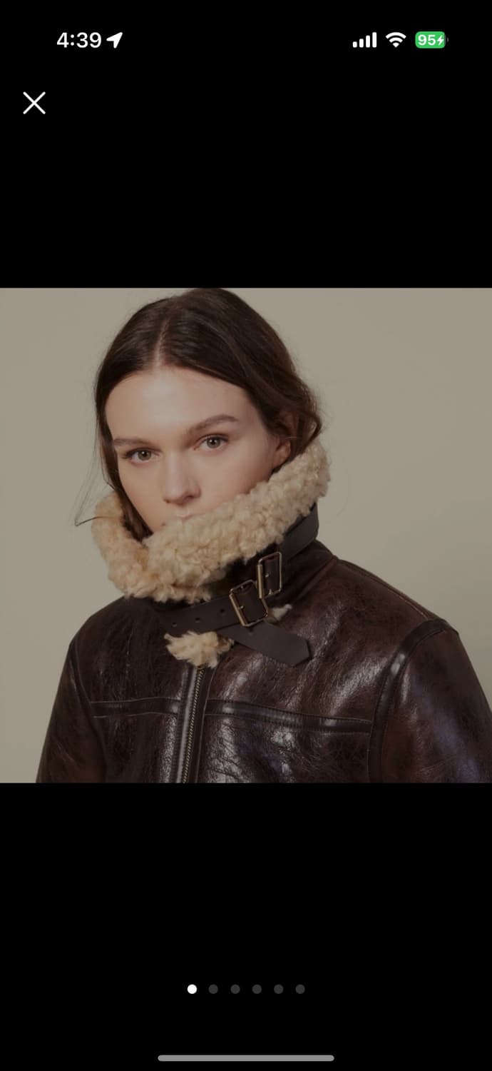 산드로 양가죽 무스탕 상품이미지1