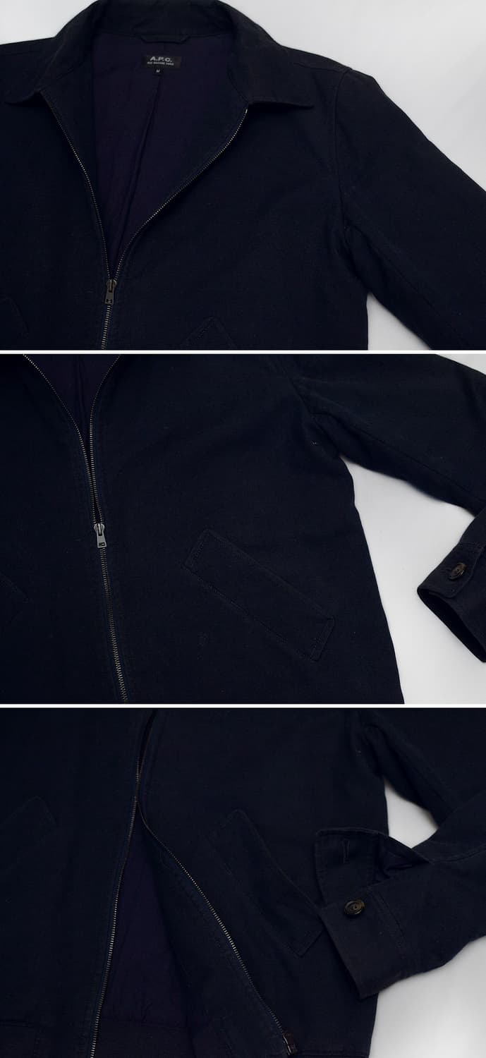 아페쎄 (A.P.C) 길버트 울코튼 집업 블루종 자켓 (M / 100) 상품이미지8