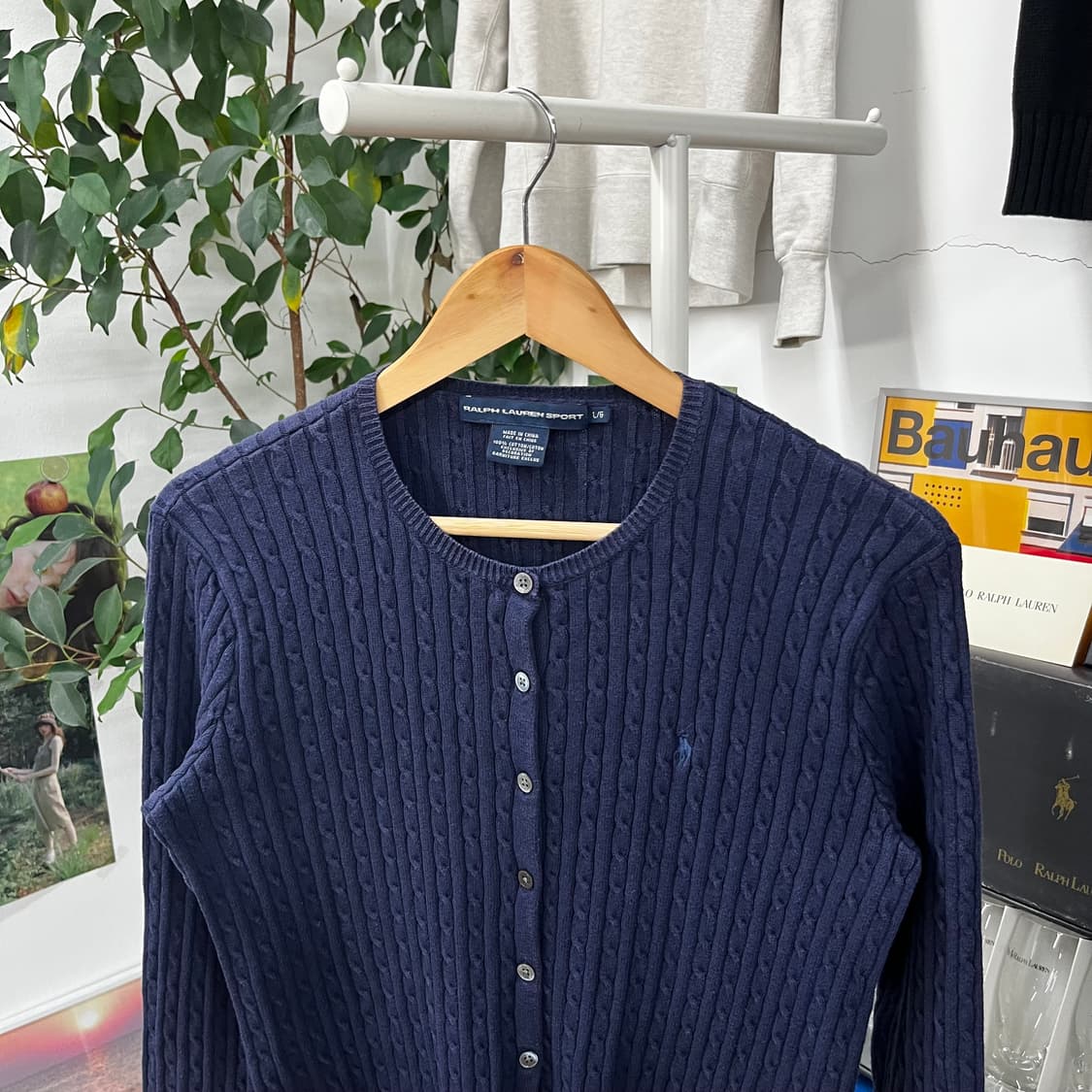 폴로랄프로렌 우먼 코튼 케이블 가디건 L 상품이미지2