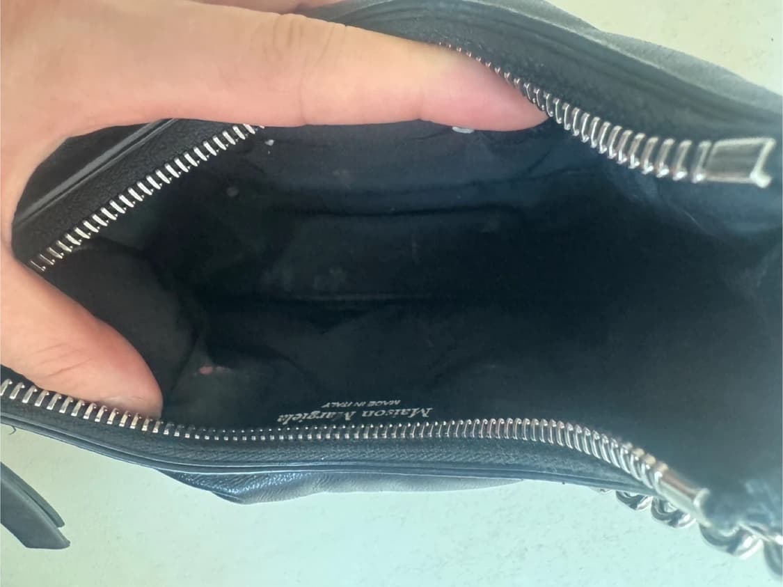 [OS] 메종 마르지엘라 글램슬램 레더 가죽 마이크로 체인 호보 백 스몰 상품이미지5