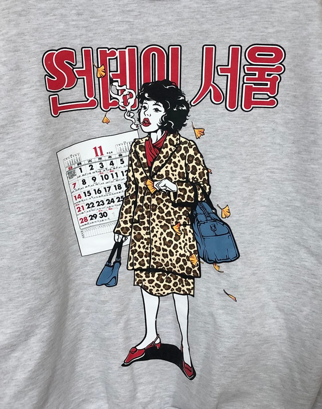 썬데이서울 그래픽후디/기모후드티 XL 상품이미지10