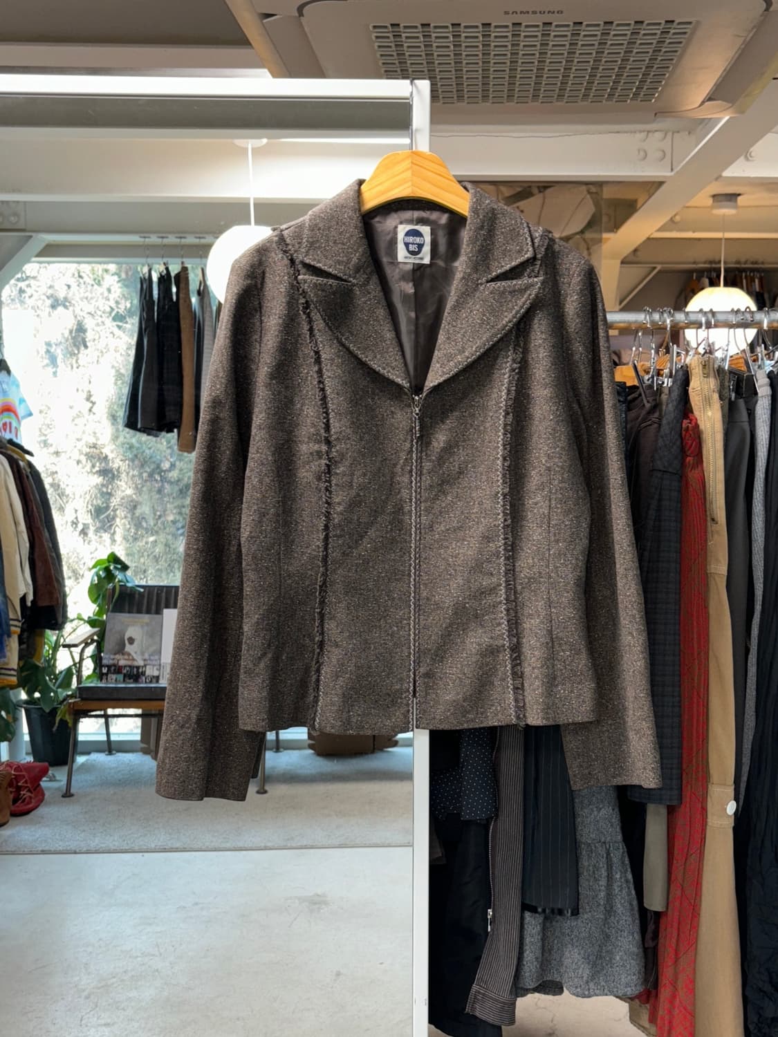 히로코 비스 집업 울자켓 상품이미지1