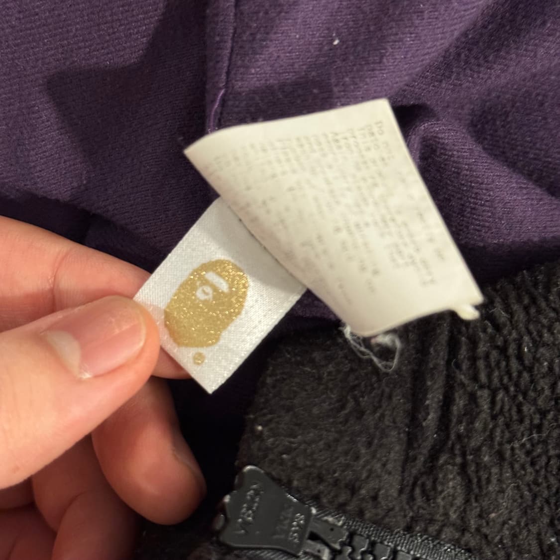 베이프 빅페이스 플리스 자켓 XS 상품이미지7