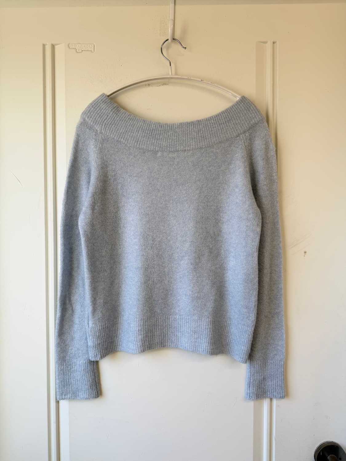 일본빈티지 파우더 블루 오프숄더 니트 상품이미지7