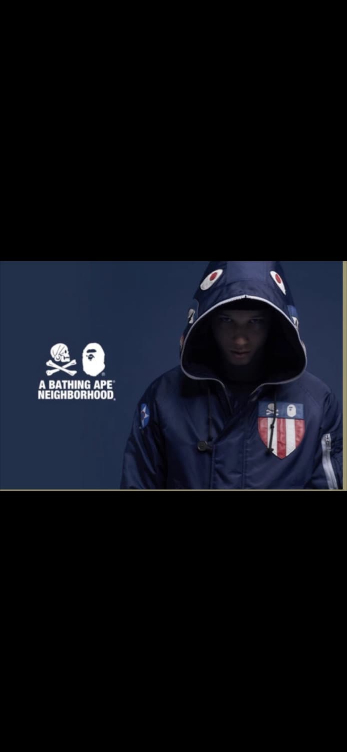 베이프BAPE X 네이버후드 NBHD 샤크 후드 자켓 L 상품이미지1